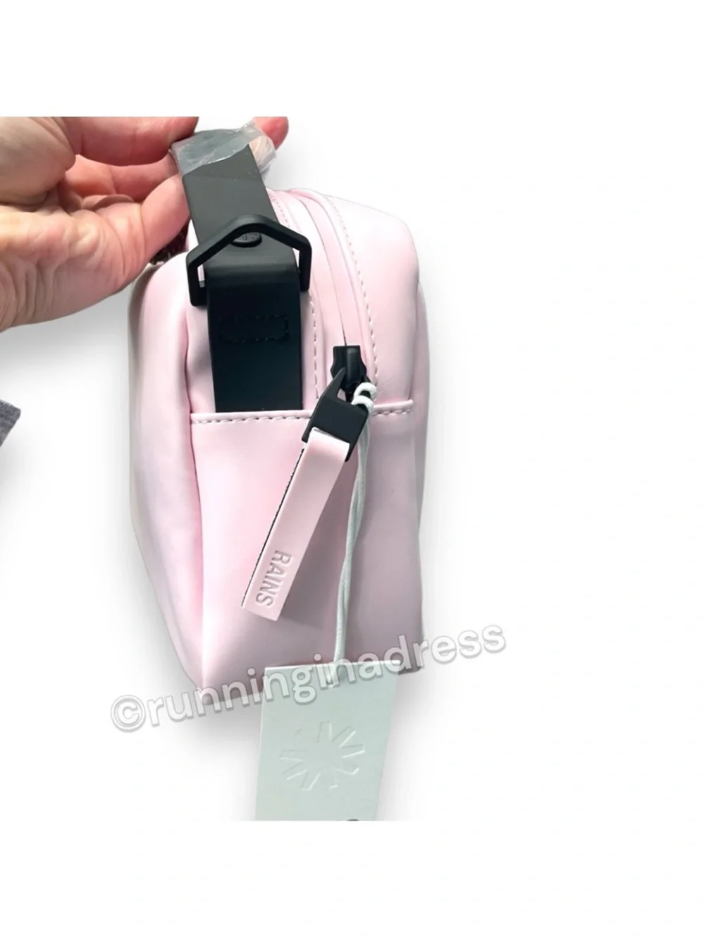 NWT Rains Box Bag W3 Candy Pink Waterproof Crossbody Shoulder Handbag